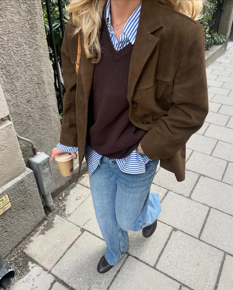 Romy – Suèdelook Blazer met Reverskraag