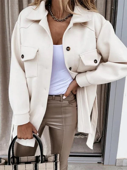 Noor – Overshirt met Zakdetails